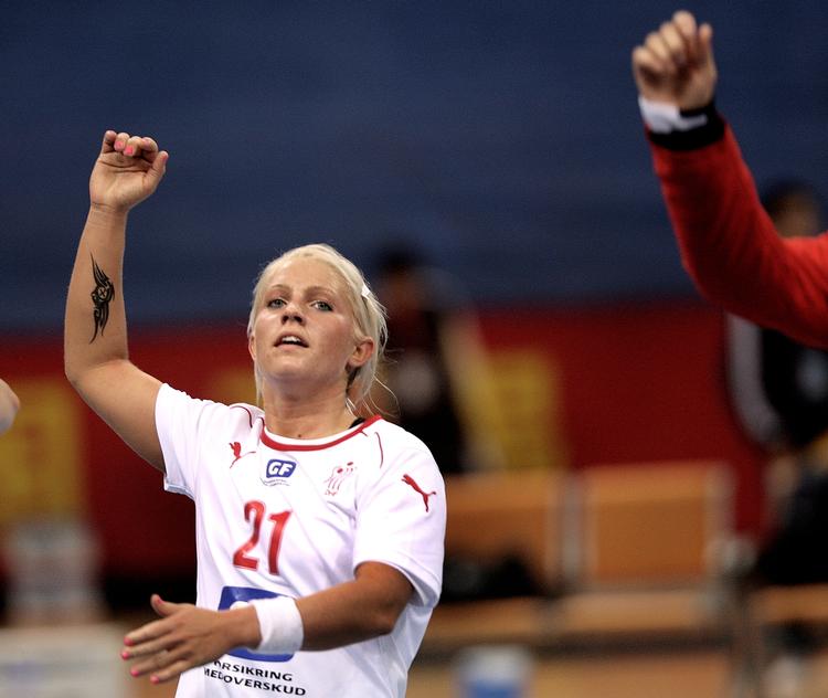 playmaker. Kristina Kristiansen har fået godt fat i sin nye rolle som landsholdets playmaker. 