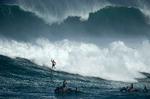 Triumf. Greg Long vandt esktremsurfernes showdown på Hawaii. 