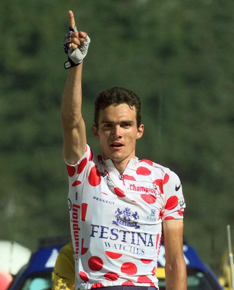 Idol. Richard Virenque var Frankrigs cykel-darling og satte sig i flere år på den prikkede bjergtrøje i Tour de France. 