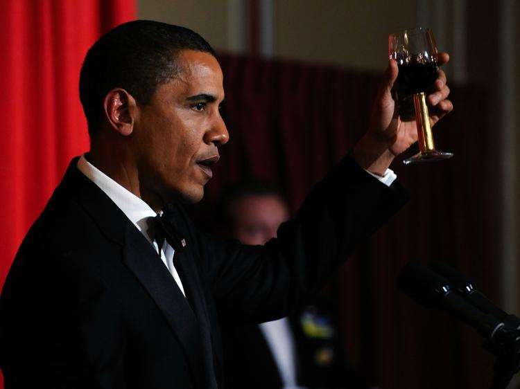 »Ingen var mere overrasket end jeg«, sagde Obama ved gallamiddag i Oslo. 