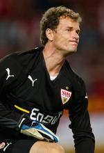 TRÆNGENDE. Tyske Jens Lehman viste under Champions League-opgøret mellem Stuttgart og Unirea Urziceni, at det er muligt at tisse midt under en fodboldkamp. Arkivfoto. 