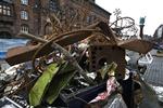 Skrotbejerget på Vartov ved Københavns Rådhus er kreeret af Inger Birkestrøm Juul. 