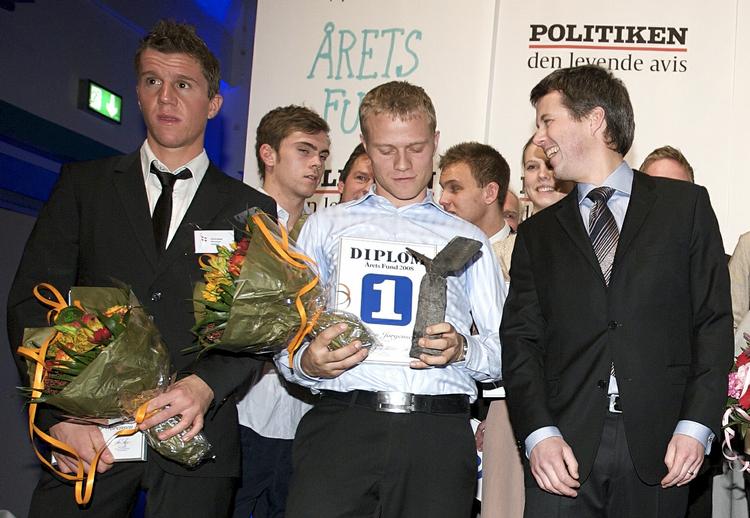 2008. OL-guldvinderen i roning, Morten Jørgensen, fik prisen i 2008. 