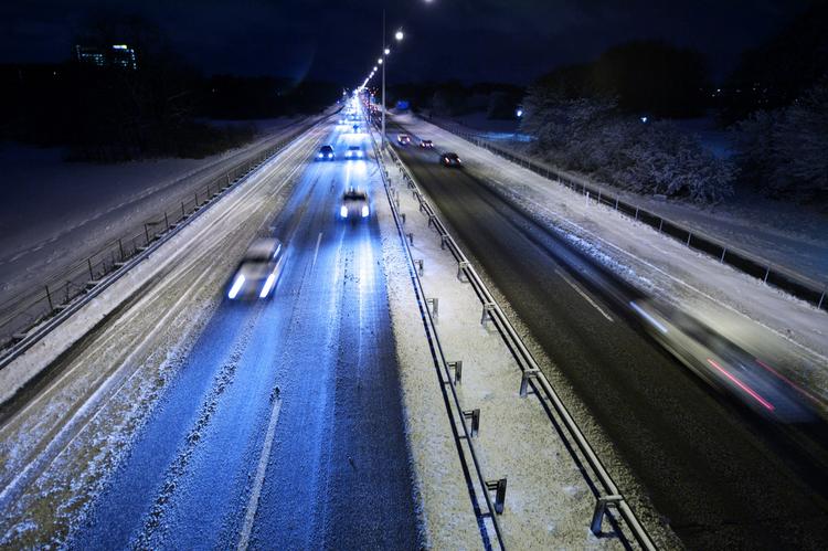 Bilister på Hillerødmotorvejen tog det roligt.... 