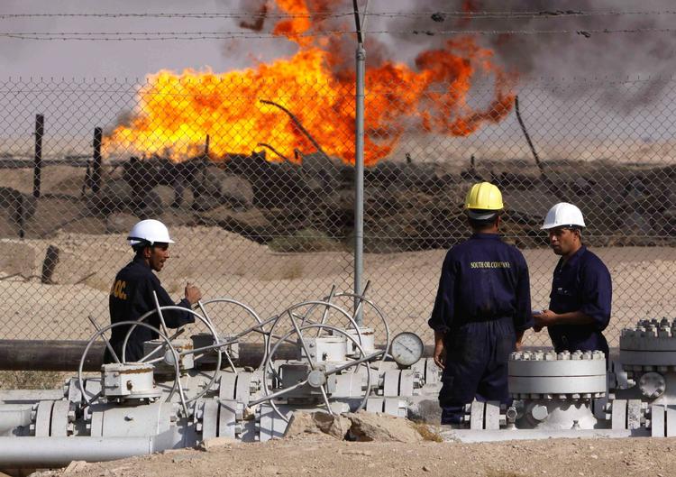 Olie. Kappestriden står om en oliekilde på grænsen mellem Iran og Irak. Arkivbillede. 