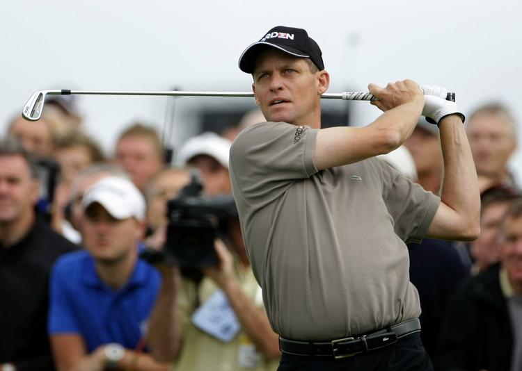 SUCCESFULD. Anders Hansen er blot 24 timer fra at skrive sig ind i golfens historiebøger. 