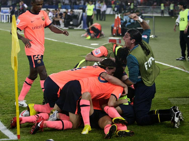 JUBEL. Med sejren i VM for klubhold har FC Barcelona vundet den sjette turnering i træk, de stiller op i. 