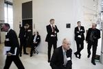 Skyldnere. Direktøren og formænd for alle landets banker mødes hvert år til årsmøde. I år var det igen Statens Musseum for Kunst, der lagde lokaler til. (Arkivfoto) 