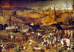 Gru. Pieter Brueghel den Ældre har med 'Dødens triumf' (1552) skildret gruopvækkende begivenheder og epidemier som pesten. Værket hænger på  Prado museet i Madrid. 
