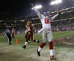 Slutspilskurs. Derek Hagan var blandt de toneangivende i sejren over Redskins. 
