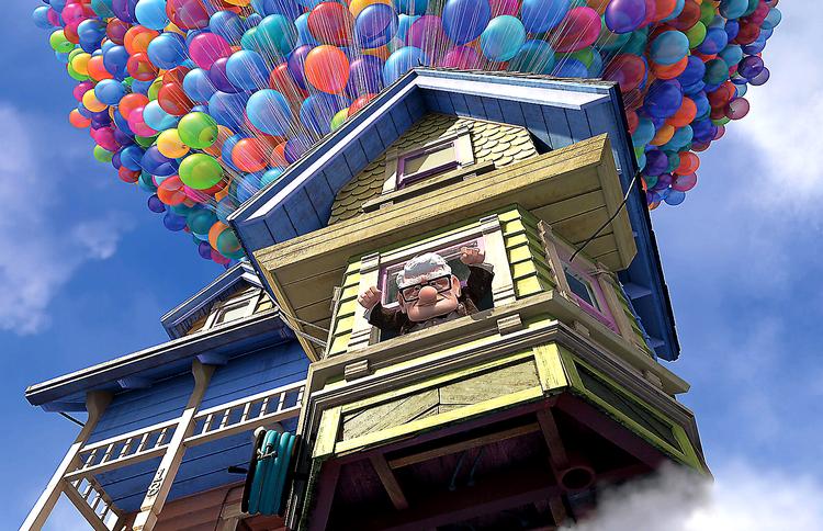 Opløftende. Pixar-filmen 'Op' er et eksempel på en animationsfilm med en forbilledlig brug af 3D-teknik. Men men men ... var filmen også årtiets bedste? Pr-foto. 