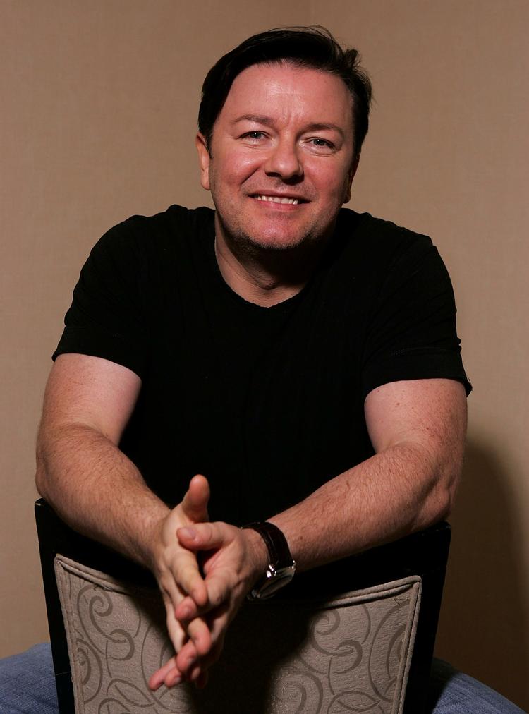 Spradebasse. Komikeren Ricky Gervais satte nye standarder for tv-komik med 'The Office'. Arkivfoto. 