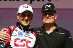 cykelsucces. Ivan Basso og Bjarne Riis fotograferet i maj 2006, inden dopingskandalen fik ødelagt idyllen. 