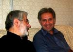 Opposition. Mir Hossein Mousavi (tv) og hans afdøde nevø Seyed Ali Mousavi, der mistede livet ved en demonstration i weekenden. 