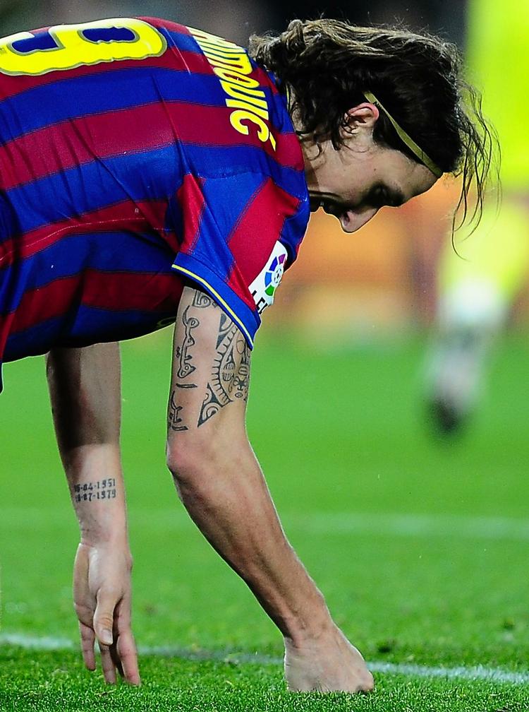 Øv. Barcelonas superstjerne Zlatan Ibrahimovic var frustreret mod slutningen af kampen, hvor han fik en advarsel for at gå alt for hårdt til Villarreals Diego Gordin. 