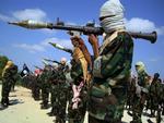 Militssoldater Oprørere i Yemen og Somalia arbejder i stigende grad sammen. Mens yemenitiske oprørere sender våben til deres muslimske kampfæller, lover den somaliske al-Shabab-milits at sende folk til Yemen. Arkivfoto. 