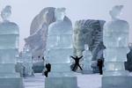 Sneskulpturer skal pryde Harbin International Ice and Snow festival i Kina. 