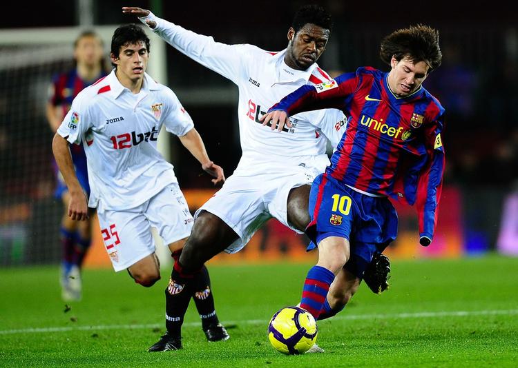 Nedtur. Barcelona med verdens bedste spiller, Lionel Messi, på holdet, tabte i aftes hjemme på Camp Nou til Sevilla. 