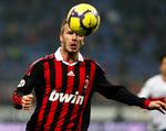 omstillingsparat. David Beckham kom godt fra land i comeback for Milan i går. 