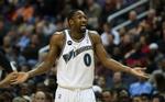 suspenderet. Stjernespilleren Gilbert Arenas er blevet så stor en belastning for NBA-klubben Washington Wizards, at han nu er suspenderet uden løn. Arkivfoto. 