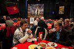 Jakob Nørhøj sammen med Villy Søvndal, da  Socialistisk Folkepartiholder holdt  50 års fødselsdagsreception på Holmegårdsskolen i Hvidovre. 