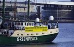 Greenpeaceskibet 'Rainbow Warrior' liger stadig i København. 