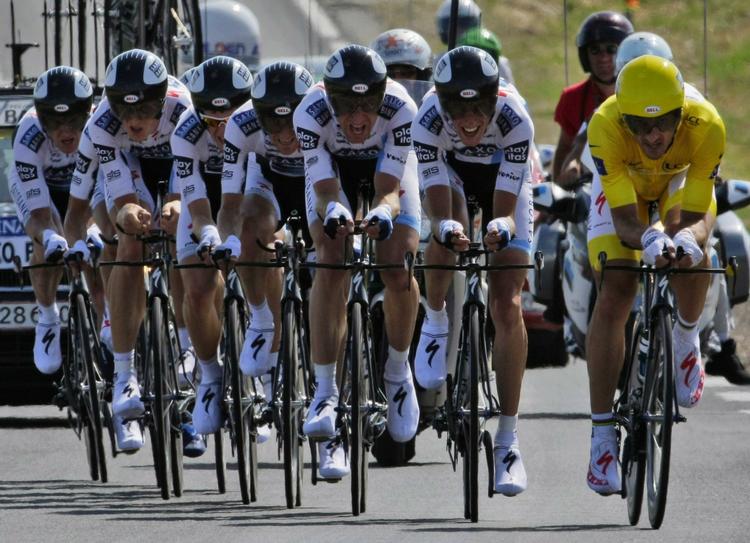 sponsorstop. Team Saxo Bank skal have fat i en ny sponsor fra næste år. Arkivfoto. 