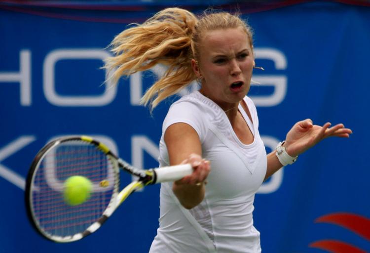 litterært. Den nye bog om Caroline Wozniacki kommer ikke til at ligge på natbordet hos tennisstjernen. Arkivfoto. 