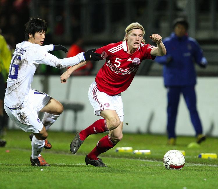 imponerede. Leon Jessen fik en god debut for landsholdet mod Sydkorea i venskabskampen før jul. Arkivfoto. 