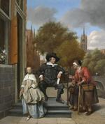 Intolerance. Spinoza levede i Amsterdam, der havde en jødisk ghetto, var et driftigt handelscentrum. Jan Steens maleri fra 1655 skildrer skellet mellem rig og fattig. 
