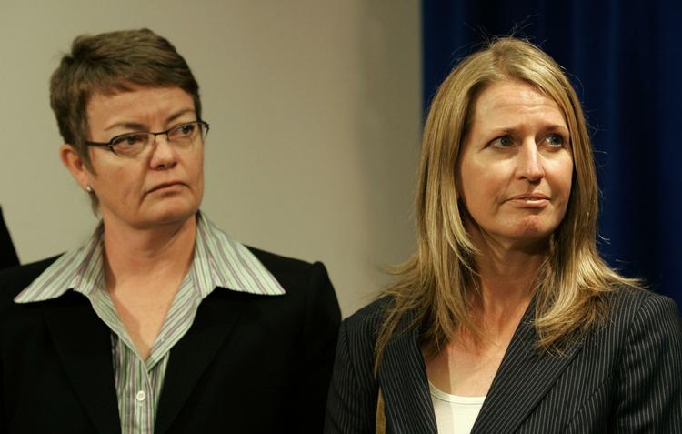 Mødrepar. Kristin Perry og Sandra Stier har levet sammen i otte år og er mødre til fire sønner. 