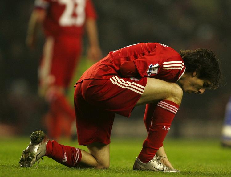 Nedtur. Yossi Benayoun blev også skadet i skuffelsen mod Reading. 