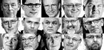 Skævhed. Øverste række fra venstre: Harald Børsting (LO), Lars Storr-Hansen (Dansk Byggeri), Jørn Neergaard Larsen (DA), Poul Erik Pedersen (Dansk Erhverv), Peter Hougaard Nielsen (TIB).Mellemrækken fra venstre: Laurits Rønn (Dansk Erhverv), Kim Graugaard (DI), Børge Frederiksen (3F), John Larsen (3F), Jan Villadsen (3F),Nederste række fra venstre: Karen Retvig (HK), Jørgen Hoppe (HK), Hans Skov Christensen (DI), Knud Erik Linius (DI), Thorkild E. Jensen (Dansk Metal). 