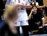 ude. Der bliver ikke flere Champions League-kampe til Anja Andersen og FCK efter gruppespillet, da Larvik overraskende tabte i Rusland. Arkivfoto. 