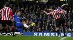 udspillet. Sunderland var på hælene det meste af kampen mod Chelsea på Stamford Bridge. Her scorer Frank Lampard til 4-0. 