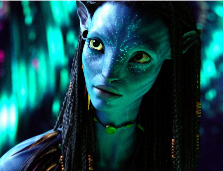Figuren Neytiri fra James Camerons 'Avatar'. 