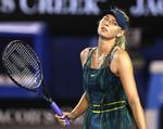 Taber. Maria Sharapova med alt andet end vinderatitude. 