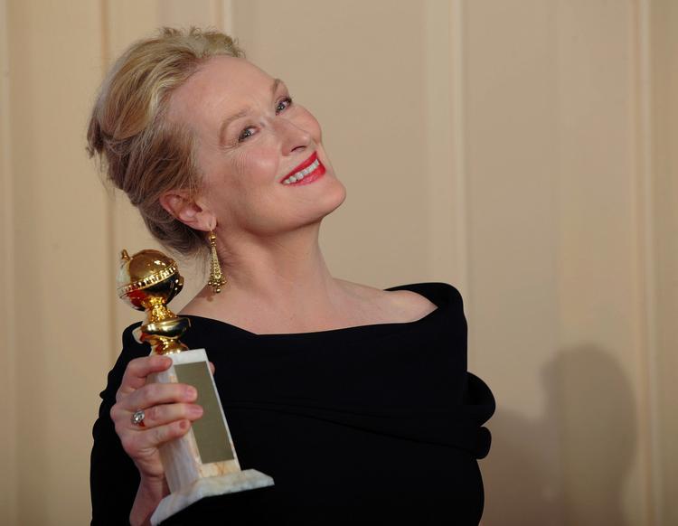 Rekord. 60-årige Meryl Streep fik en Golden Globe i nat for sin rolle  i 'Julie &amp; Julia'. 