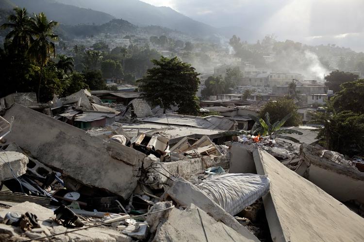 Udsendt. Et af fotograf Peter Hove Olesens billeder fra Haiti. 