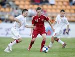 Målmager. Søren Rieks var på pletten mod Polen i søndags og scorede også i formiddags mod svage Singapore. 