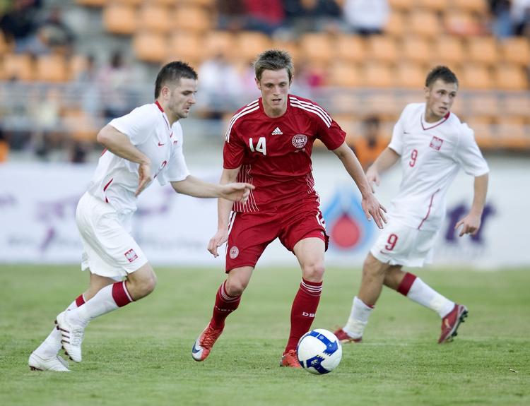 Målmager. Søren Rieks var på pletten mod Polen i søndags og scorede også i formiddags mod svage Singapore. 