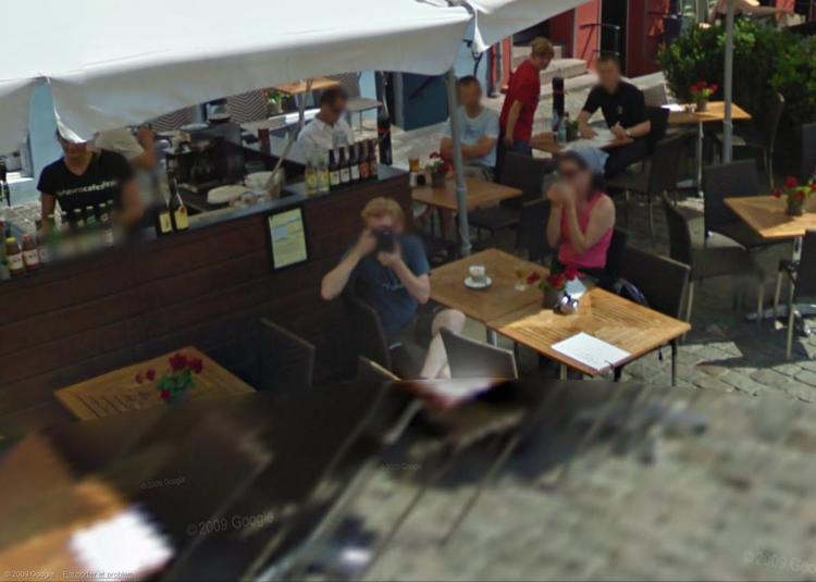 FANGET. Nogen gav Google-fotograferne tilbage af samme skuff. Blandet denne fyr, som Peter S. Andersen har spottet i København. 