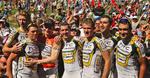 kollektiv. Sejren i Tour Down Under for Andre Greipel (nummer tre fra venstre) kan han i høj grad takke sit hold for. 