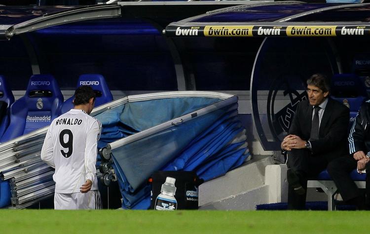karantæne. For anden gang i sin tid i Real Madrid måtte Cristiano Ronaldo forlade banen før tid på grund af en udvisning. 