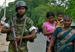 Srilankansk. Sikkerhedsstyrker har i stort tal været udkommanderet for at sikre afholdelsen af præsidentvalget. 