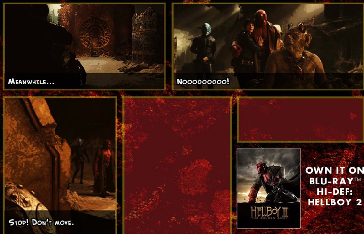 I Hellboy 2 kan man via internettet og en BD-live kompatibel Blu-ray-afspiller lave sin egen tegneserie og sende den til vennerne. Hvilket lyder sjovere her på skrift end det er på skærmen. 