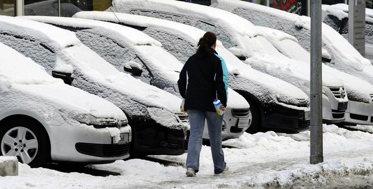 Brrrrrr. Også tyskerne oplever en rigtig kold vinter. Billedet er taget tidligere i januar. 
