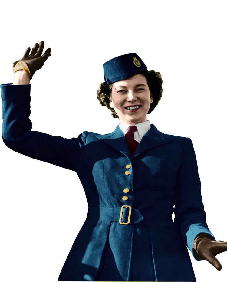 Foregangskvinder.  De amerikanske stewardesser gik som den første faggruppe til den amerikanske ligestillingskommission, da instansen åbnede i begyndelsen af 60'erne. Stewardesserne ville blandt andet gøre op med, at de skulle måles og vejes regelmæssigt for at sikre, at de så ordentlige ud.  Foto: Polfoto 