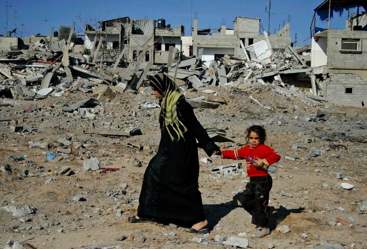 Ramt. Israels lynkrig i Gaza sidste år kostede 1.400 palæstinensere og 13 israelere livet. (Arkivfoto) 