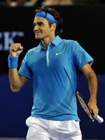 Spøgefugl. Verdens bedste tennisspiller, Roger Federer, udviste overskud og humor efter sin semifinale-sejr i Australian Open. 